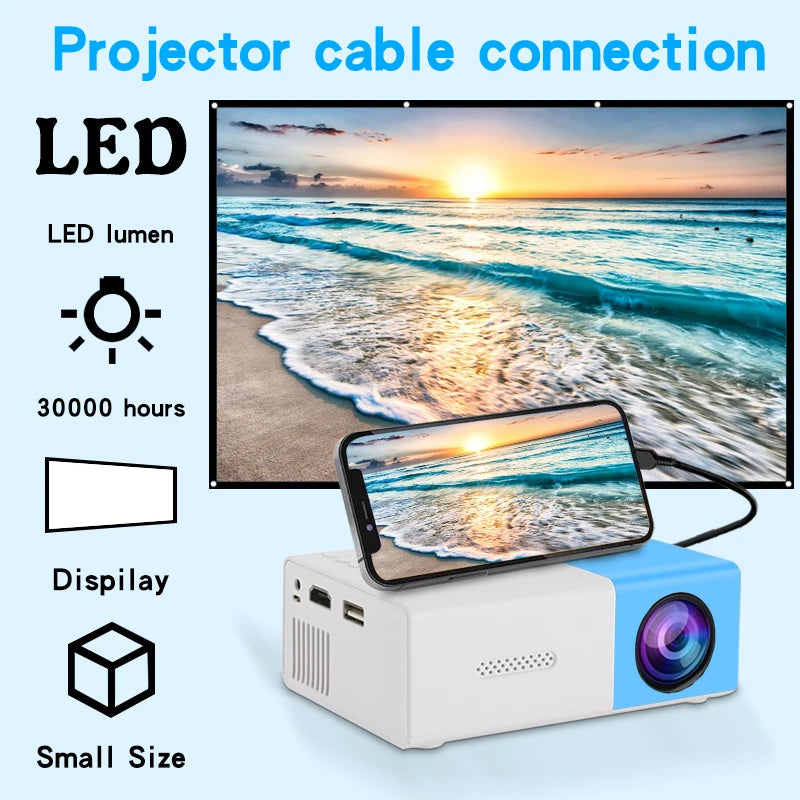 Ultra high definition 4K projector, home TV, bedroom, living room, wall projection, home cinema, mobile phone screen projection,