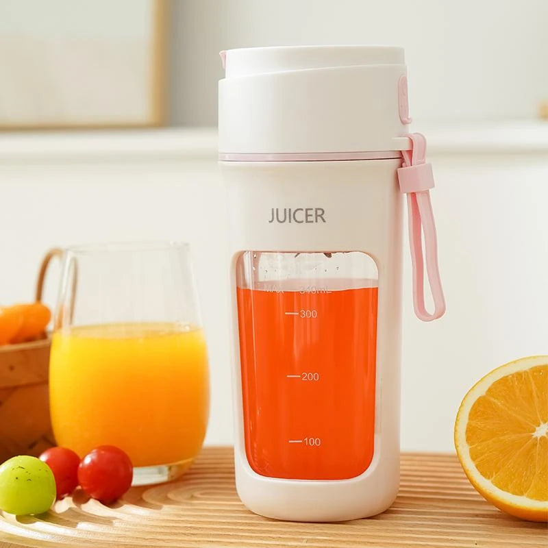 Portable Juicer Mini Electric Blender Multifunction Juice Maker Machine Fruit Mixers Extractors Smoothies Mixer 6 Blades 1200mAh