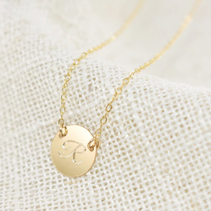 Coin Necklace Handmade Gold Choker Gold Filled Pendant  Boho Collier Femme Letter Necklace Kolye Collares Women Jewelry