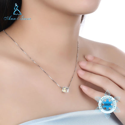 925 Sterling Silver Cubic Zircon Stone Necklaces For Women Gros Collier Femme Jewelry 925 Silver Necklaces Woman High Quality