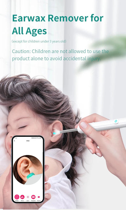 New Wireless WiFi Ear Pick Otoscope Camera Borescope Luminous Ear Wax Cleaning Teeth Oral Inspection Health Care Ear Cleaner